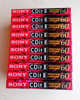 10 Cassette audio SONY CDit II-60