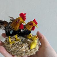 Lotto pasquale cestini con galline