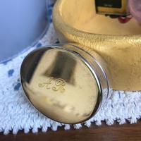 Scatolina ovale in argento vintage