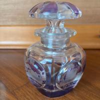 Bottiglia profumo cristallo viola Art Déco Wiesbad