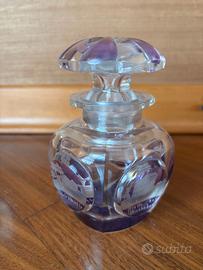 Bottiglia profumo cristallo viola Art Déco Wiesbad