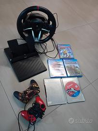 volante e pedali, giochi PS4, 2 Joystick 