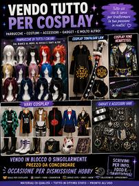 VESTITI E ACCESSORI PER COSPLAY - BASSO COSTO 