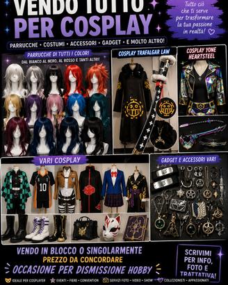 VESTITI E ACCESSORI PER COSPLAY - BASSO COSTO 