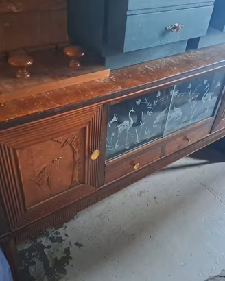 Credenza bassa vintage anni '50
