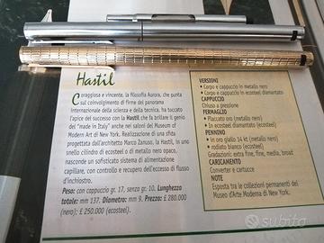 2 stilografiche AURORA HASTIL 1chrome zanuso 1 oro