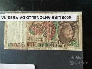 Banconota 5000 Lire Antonello da Messina