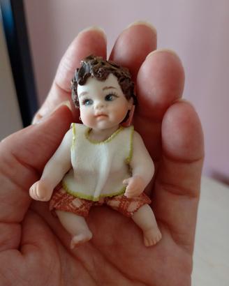 statuetta porcellana Sibania H. 6 cm Capodimonte 