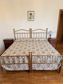 Letto in ottone con materasso
