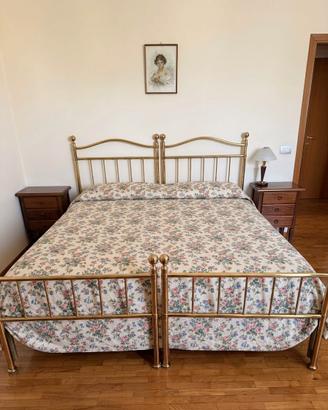 Letto in ottone con materasso