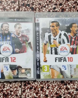 PS3 - FIFA 10 + FIFA 12 (GIOCHI ORIGINALI)