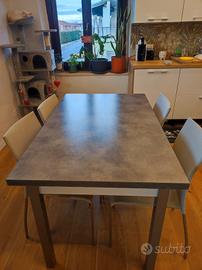 tavolo scavolini e 4 sedie