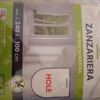 Zanzariere  con calamita colore bianco