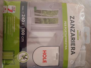 Zanzariere  con calamita colore bianco