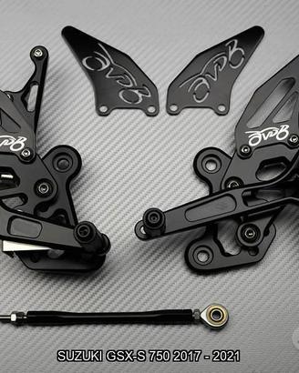 Pedane arretrate SUZUKI GSX-S 750 2017 - 2021 GSXS