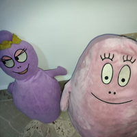 Peluche Barbapapà e Barbabella originali