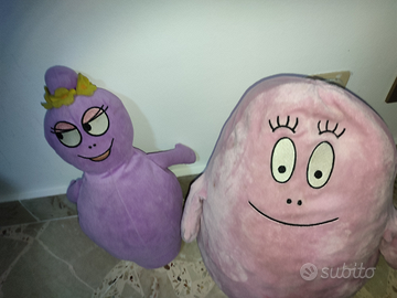Peluche Barbapapà e Barbabella originali