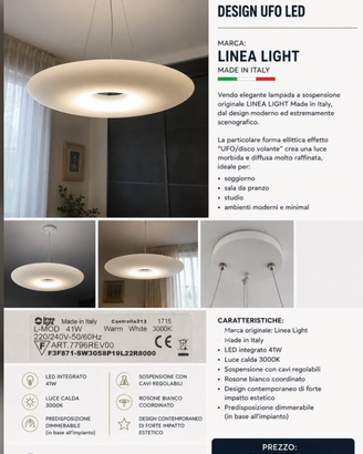 Lampada Linea Light