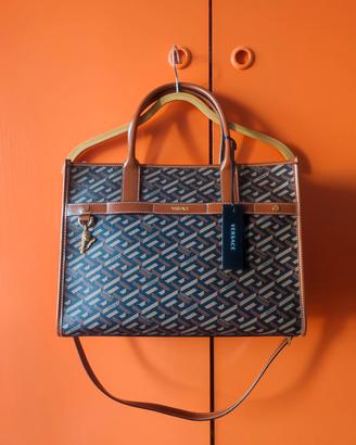 Shopper in pelle Versace
