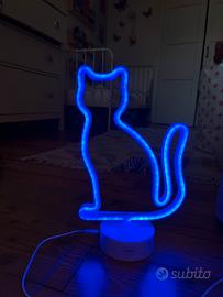 Lampada LED Effetto Neon Gatto
