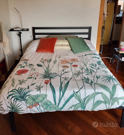 Letto matrimoniale 140x190 struttura + materasso