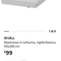 Materasso ÅFJÄLL IKEA 90x200x12