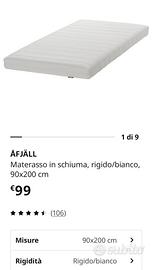 Materasso ÅFJÄLL IKEA 90x200x12