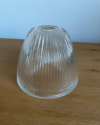 Paralume in Vetro a Costine per Lampada