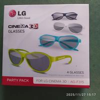 LG BOX  4 occhialini  3D AG-F315