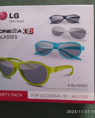 LG BOX  4 occhialini  3D AG-F315