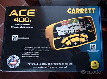 Metal detector Ace  Garrett 400i nuovo