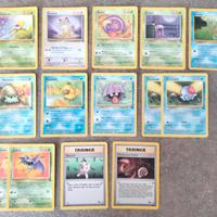 Carte Pokemon comuni set jungle e fossil