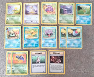 Carte Pokemon comuni set jungle e fossil