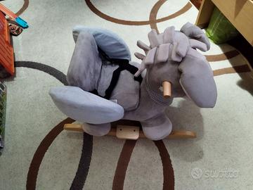 Nattou Dondolo per bambini Asinello Cappuccino