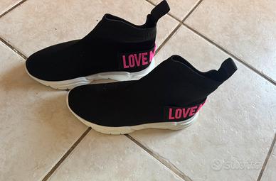 Sneakers a calzino nere LOVE MOSCHINO