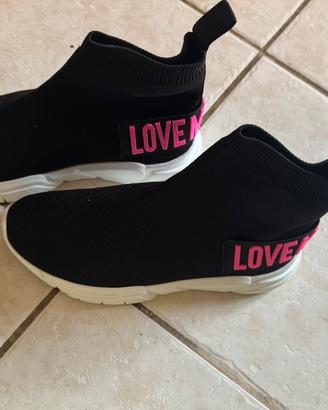 Sneakers a calzino nere LOVE MOSCHINO