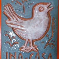 INA CASA MAIOLICA ARTISTICA ANNI 50 PIANO FANFANI