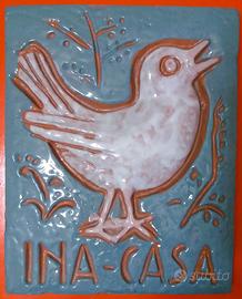 INA CASA MAIOLICA ARTISTICA ANNI 50 PIANO FANFANI