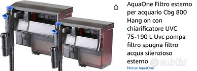 Filtro Acquario come da foto con UV