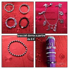 Orecchini, bracciali e collane fatti in casa.