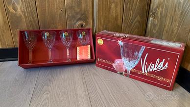 Set 4 bicchierini in cristallo Vivaldi – nuovi