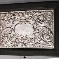 Portagioielli verde con coperchio laminato in arge