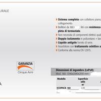 Kit pannello solare circolazione naturale ECOPACK