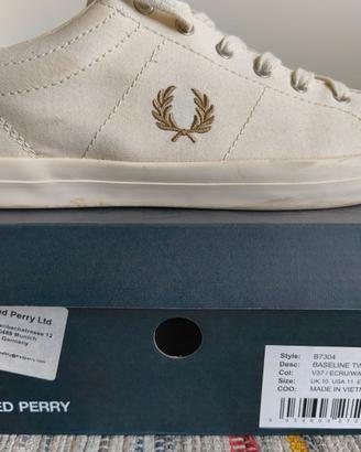 Sneakers Fred Perry Baseline Twill Ecru/Beige n 45