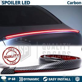 SPOILER Posteriore LED per AUDI A7 A8 Carbon Look