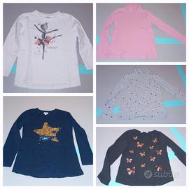 Lotto 7 pezzi abbigliamento bambina 6 anni