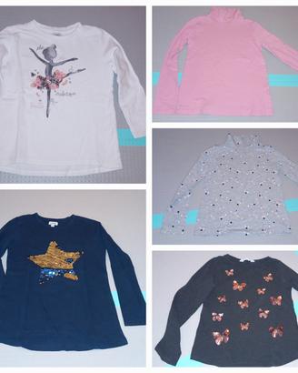 Lotto 7 pezzi abbigliamento bambina 6 anni
