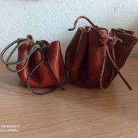 sacchetti in pelle porta oggetti 