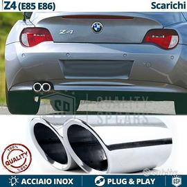 TERMINALI di Scarico per BMW Z4 E85 E86 CROMATI