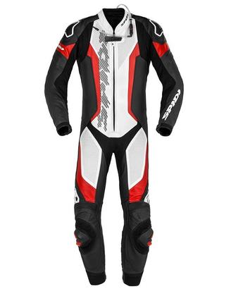 Tuta Spidi Laser Pro Perforated nero bianco rosso